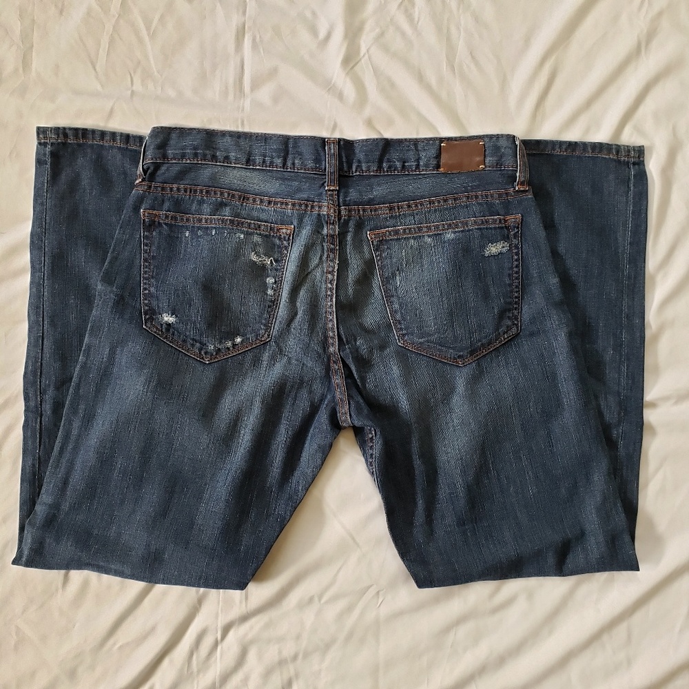 Banana Republic boyfriend  distressed  jeans